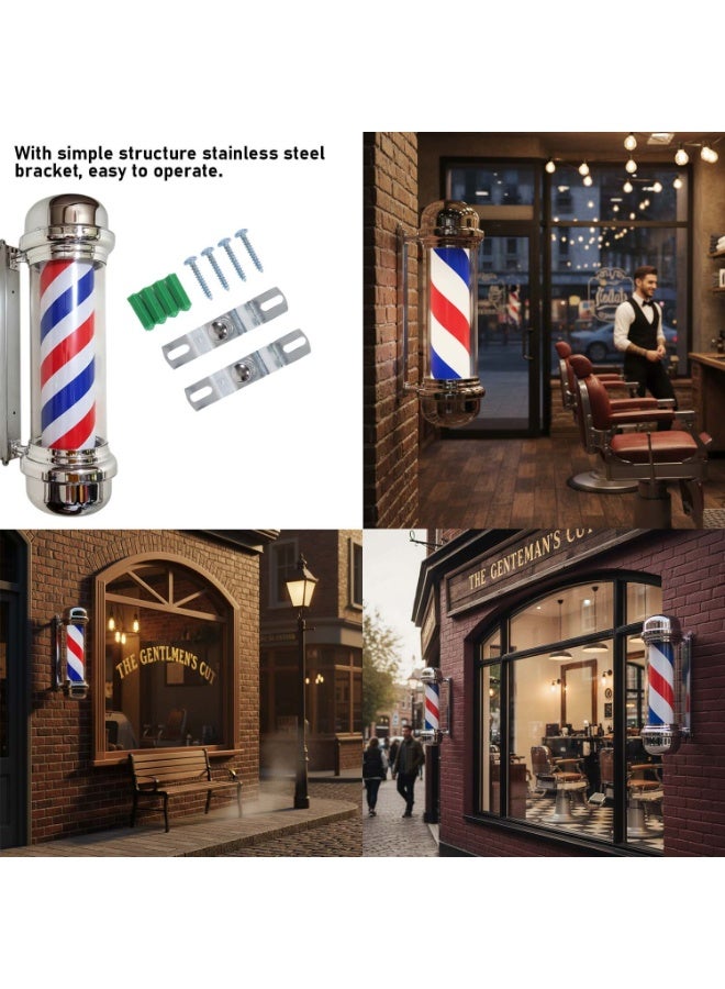 LED Rotating Barber Pole Salon Light – Classic Barber Shop Wall Sign, High Brightness, Energy Saving (55*29*24 cm) - Image 5